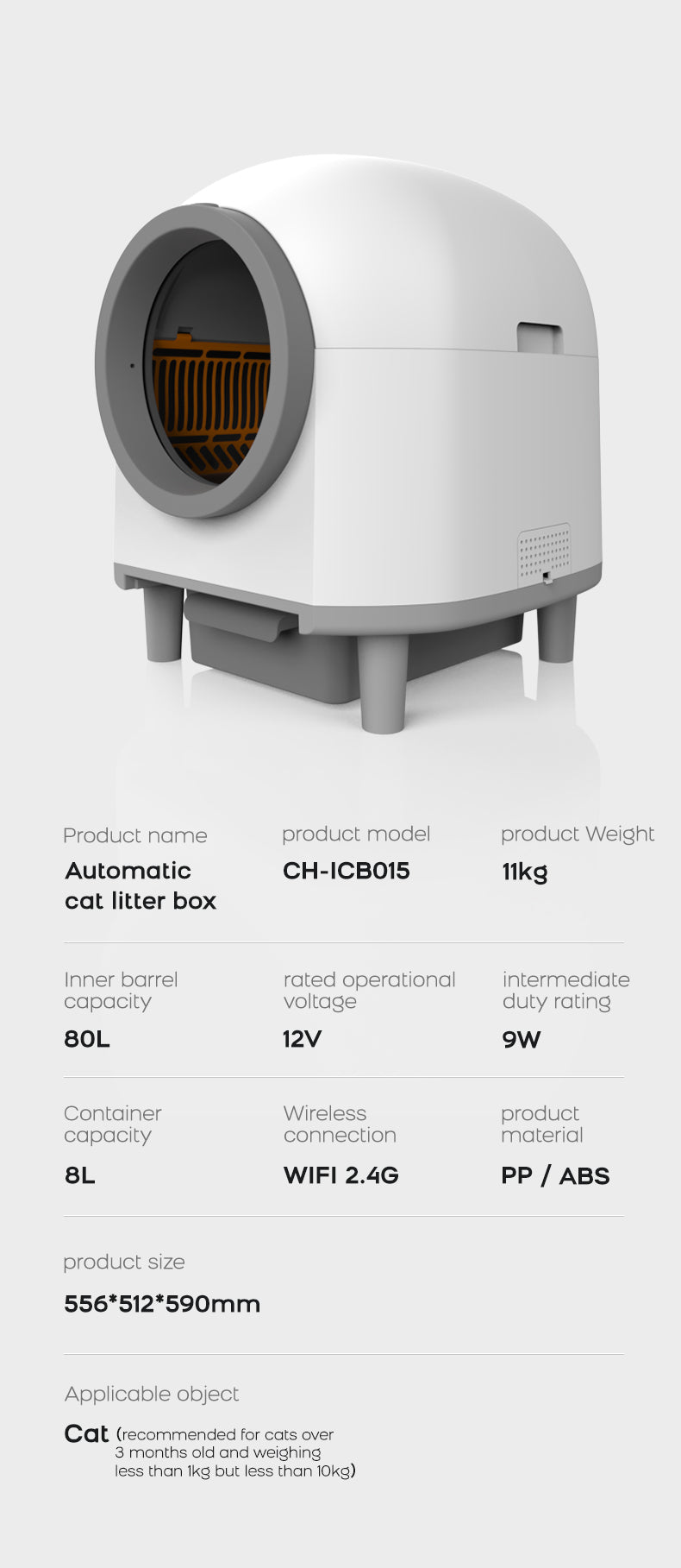 Fully automatic smart cat litter box